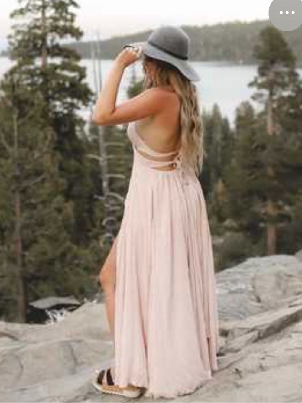 Free People Lillie Maxi Dress Peachy Nude -$118 retail